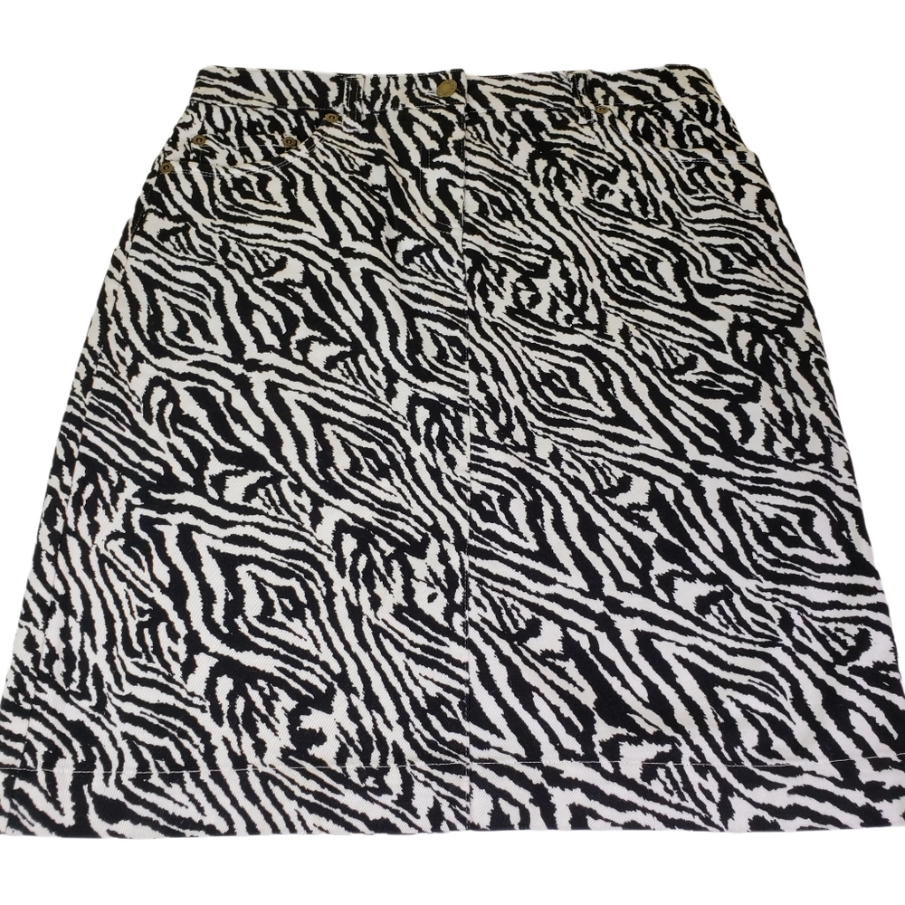 Jones New York Sport Women's sz 4 Pencil Skirt Zebra Print